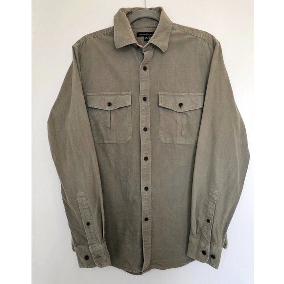Banana Republic Moleskin Heavyweight Overshirt Shirt Jacket Button Up M - Picture 1 of 9